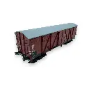 Wagon couvert TP - Ree Modèles WB-528 - HO 1/87 - DR - Ep III - 2R