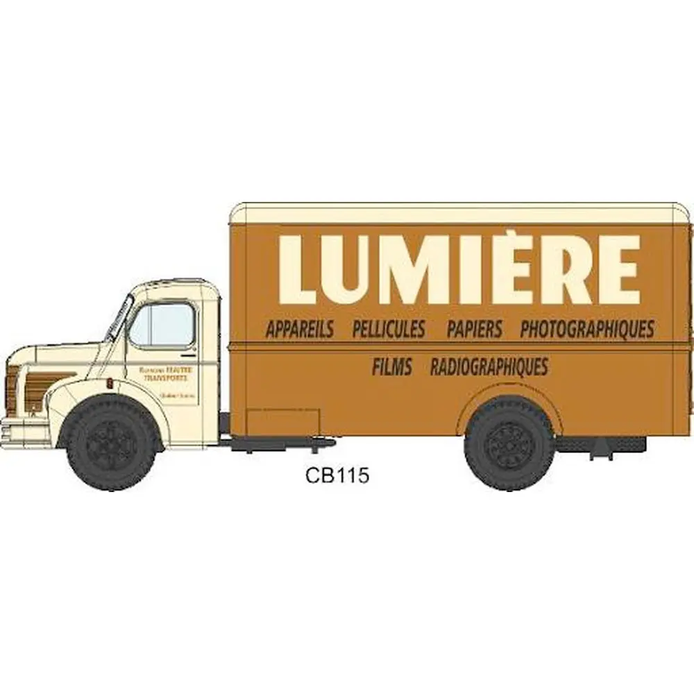 Camion Berliet GLC 6 Fourgon Tôlé LUMIERE - REE MODELES CB115 - HO : 1/87