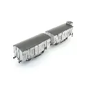 Set 2 wagons Couvert OCEM 19 - REE Modèles WB683 - HO 1/87 - SNCF - EP II