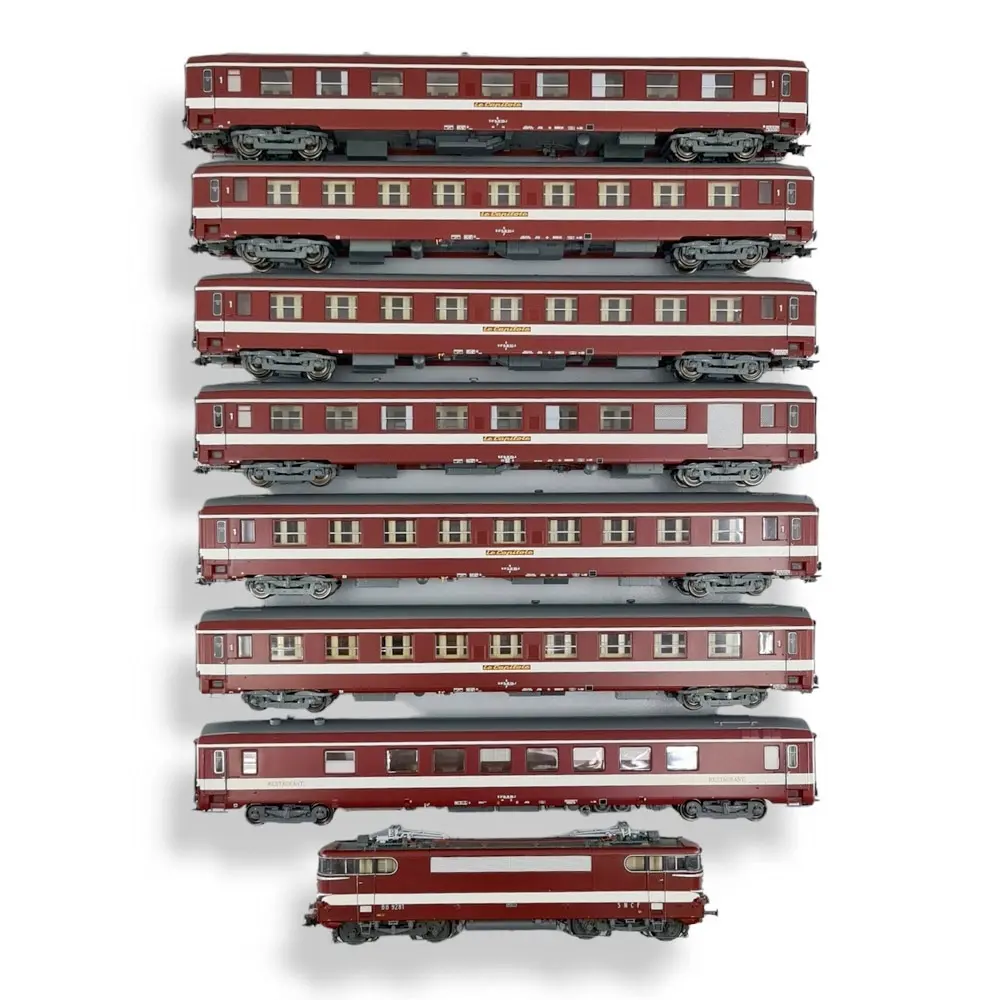 Set Rame Le Capitole 8 éléments - Ree Modèles CM016 - HO 1/87 - SNCF - Ep IV - Analogique - 2R