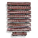 Set Rame Le Capitole 8 Matériels roulant - Ree Modèles CM016DS - HO 1/87 - SNCF - Ep IV - Digital sound - 2R