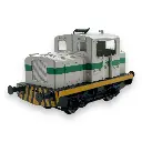 Locotracteur Moyse 32 TDE, Industriel Gris & Bande vert-Jaune - Ree Modèles MB122DS - HO 1/87 - Ex-SNCF - Ep IV-V - Digital sound - 2R