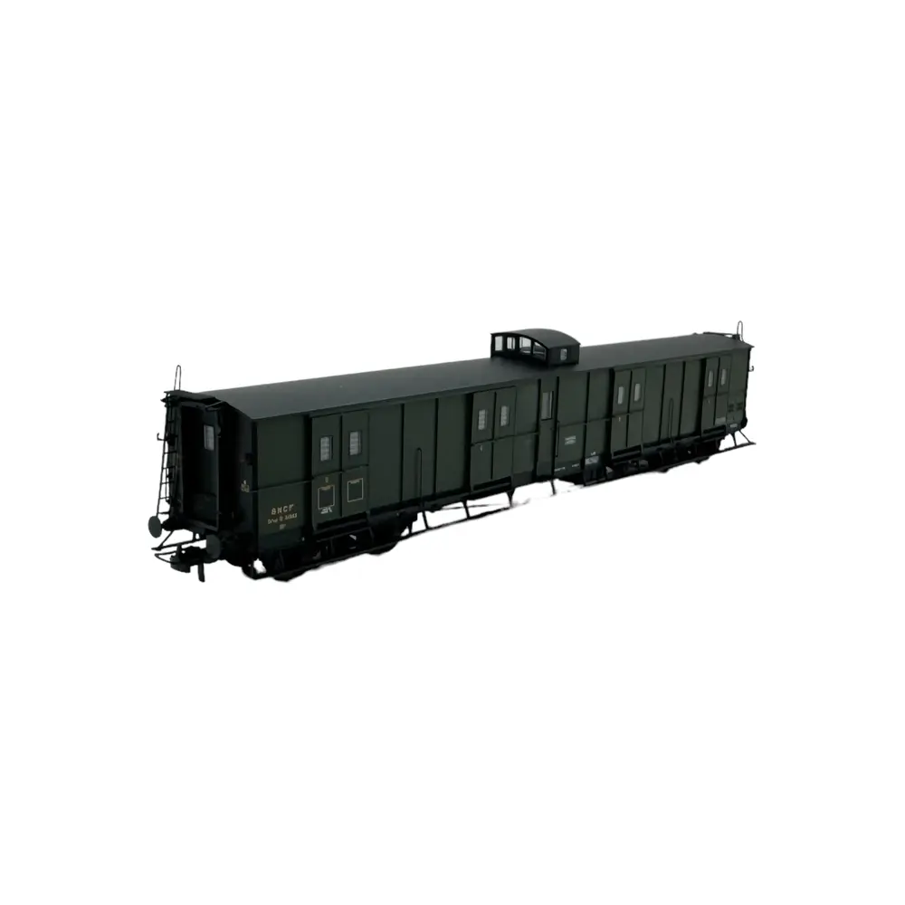 Fourgon à bogies ex-PLM Vert avec toit noir - REE Modèles VB358 - HO : 1/87 - SNCF - EP III