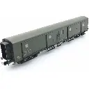 Fourgon à bogie Métallisé ex-PLM - Vert Avec Feux - REE MODELES VB363 - HO 1/87