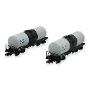 Set 2 Wagons Citernes ANF "Millet" - REE MODÈLES NW-230 - N 1/160 - SNCF - V