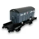 Wagon UFR Mono-Porteur + Remorque Fourgon "BOURGEY" - REE Modeles WB647 - HO 1/87