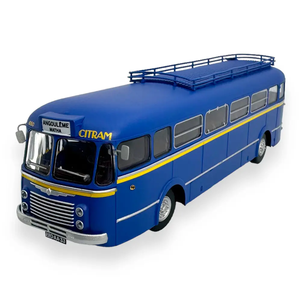 Autocar Renault R4190 "Citram" Bleu Bordeaux - REE MODELES CB132 - HO 1/87