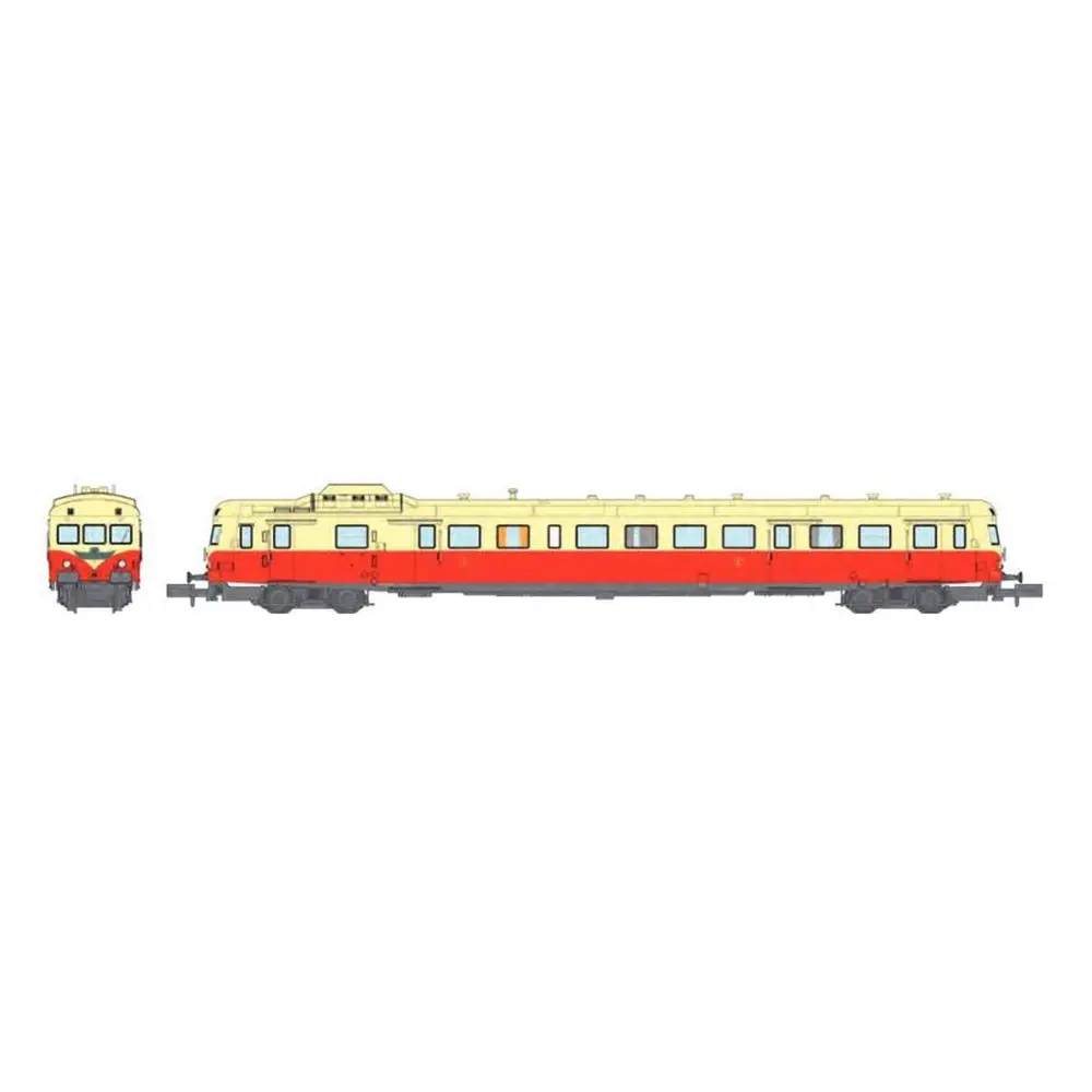Autorail Diesel X-2806 "Le Cévenol" - REE MODÈLES NW-246 - N 1/160 - SNCF - EP III - 1re / 2e Classe