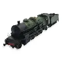 Locomotive à vapeur 5-141 D - Ree Modèles MB160SAC - HO 1/87 - SNCF - Ep III - Digital sound fumigène - 3R