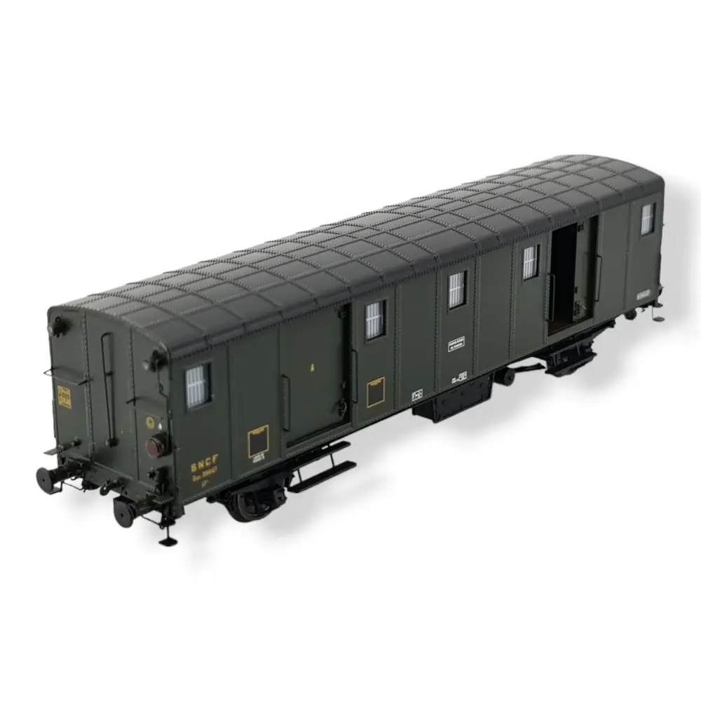 FOURGON OCEM 30 "Battignoles" avec feux - REE MODELES VB112 SNCF - HO 1/87