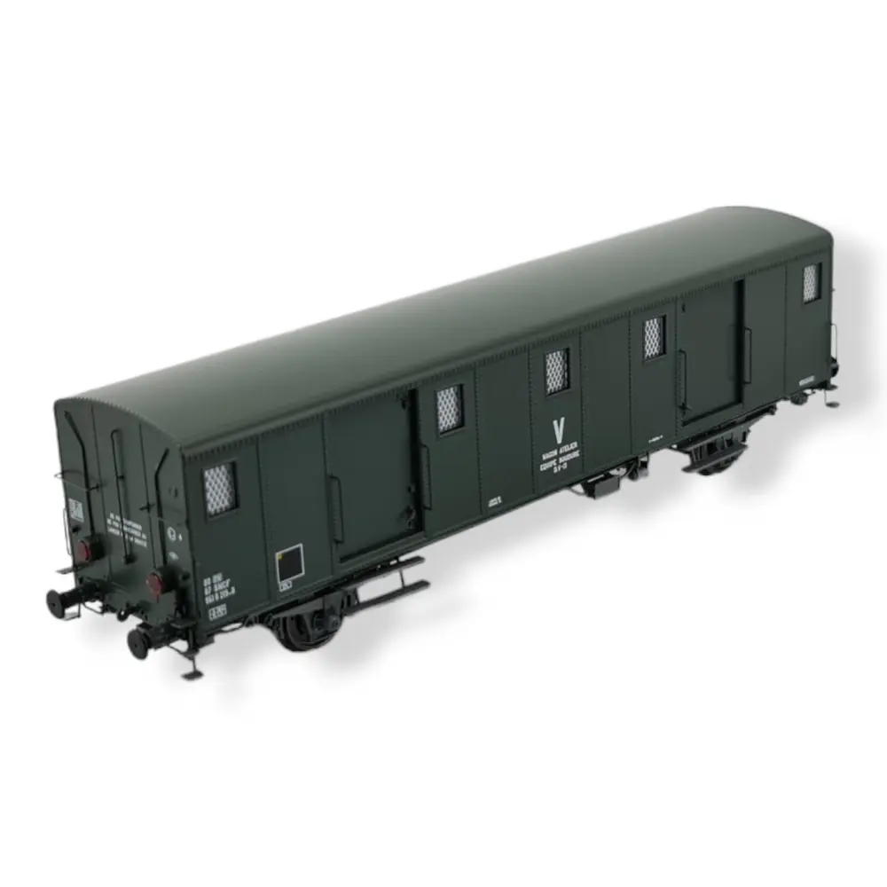 FOURGON OCEM 30 "V" avec feux - REE MODELES VB117 SNCF - HO 1/87 -EP IV/V