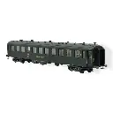Une Voiture BACALAN B3r "Buffet" logo jaune - REE MODELES VB376 - SNCF - HO 1/87