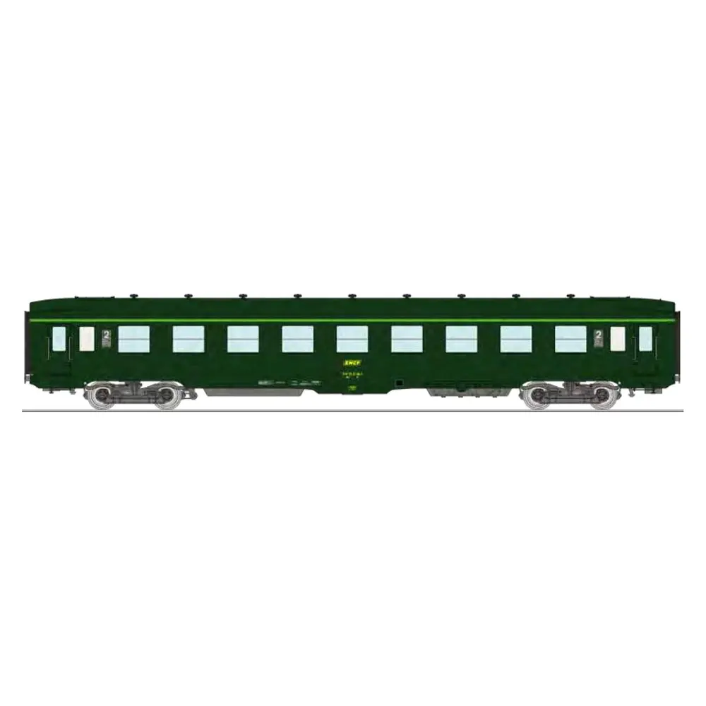 Voiture couchette DEV AO B9c9 vert REE MODELES VB407 SNCF - HO 1/87 - EP IV