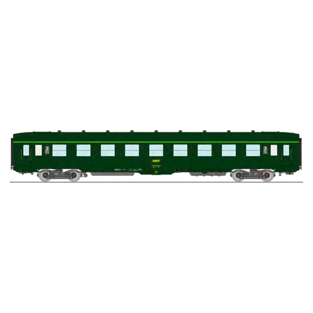 Voiture couchette DEV B9c9 vert REE MODELES VB408 SNCF - HO 1/87 - EP IV/V