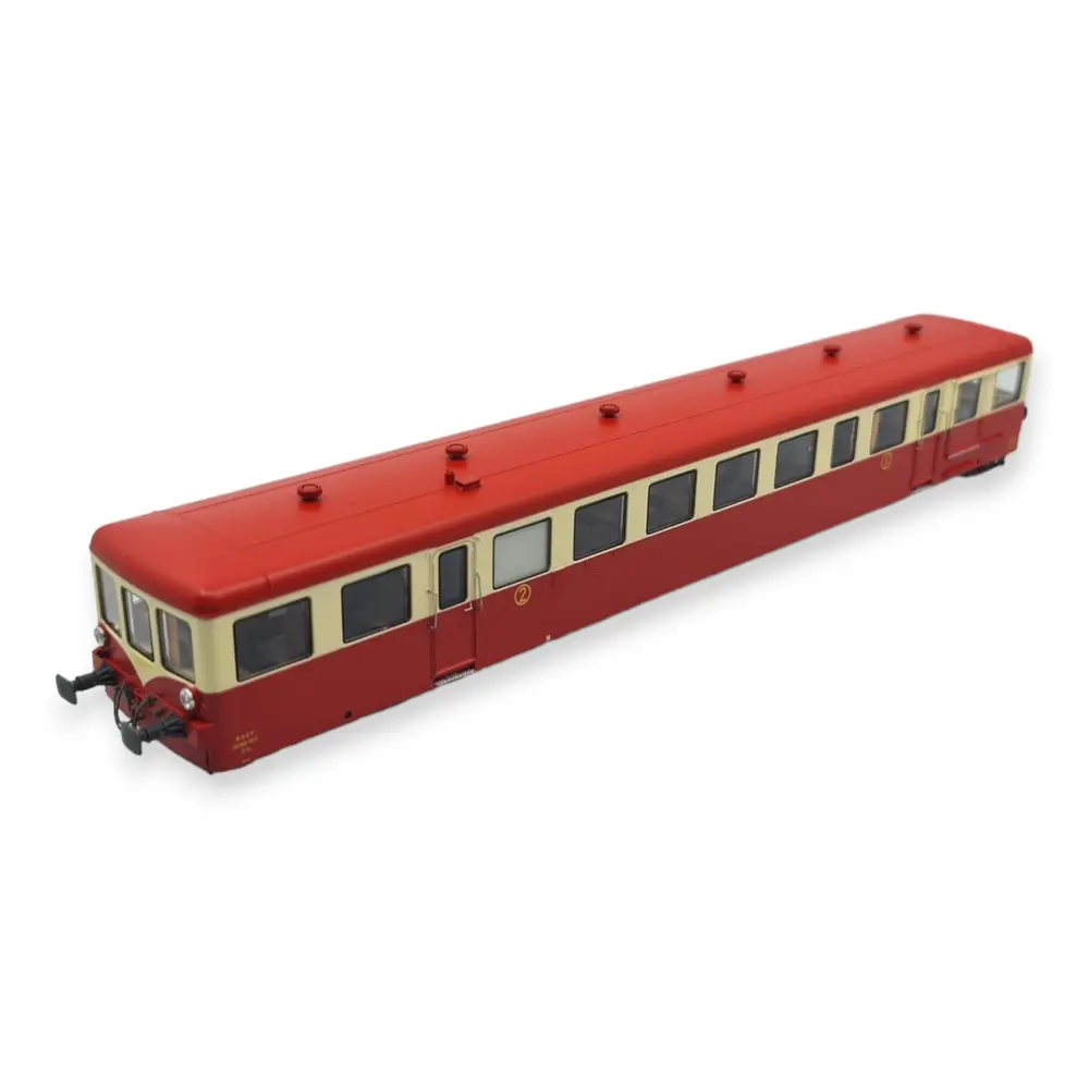Remorque XR-7377 Rouge/Crème "GRENOBLE" REE MODELES VB445 - SNCF - HO 1/87