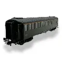 Voiture métallisée Ex-PLM REE Modèles VB454 vert 306 - HO 1/87 - SNCF - EP III.B