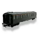 Voiture métallisée Ex-PLM REE Modèles VB457 vert 306 - HO 1/87 - SNCF - EP III.B