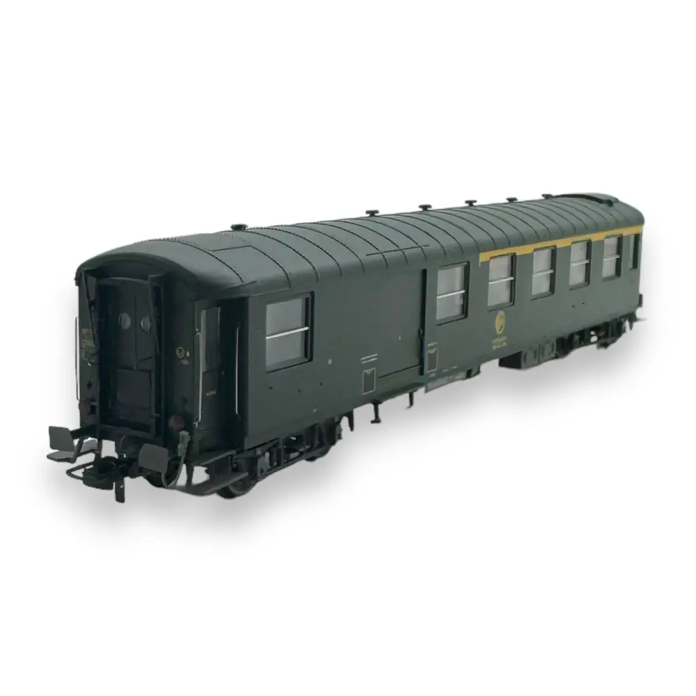 Voiture métallisée Ex-PLM REE Modèles VB461 vert 301 - HO 1/87 - SNCF - EP IV
