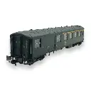 Voiture métallisée Ex-PLM REE Modèles VB461 vert 301 - HO 1/87 - SNCF - EP IV