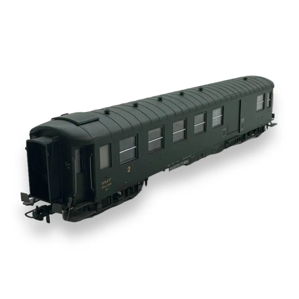 Voiture métallisée Ex-PLM REE Modèles VB464 vert 301 - HO 1/87 - SNCF - EP III.D