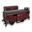 Set 2 wagons Couvert PLM 20T REE Modèles WB696 - HO 1/87 - SNCF - EP II