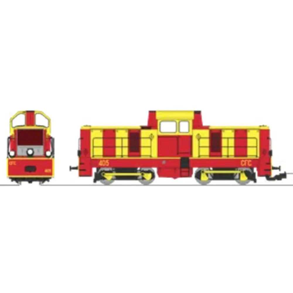 Locotracteur Diesel BB 405 - REE MODÈLES VM-025 S - HOm 1/87 - SNCF/CFC - EP III - Digital Sound - DCC