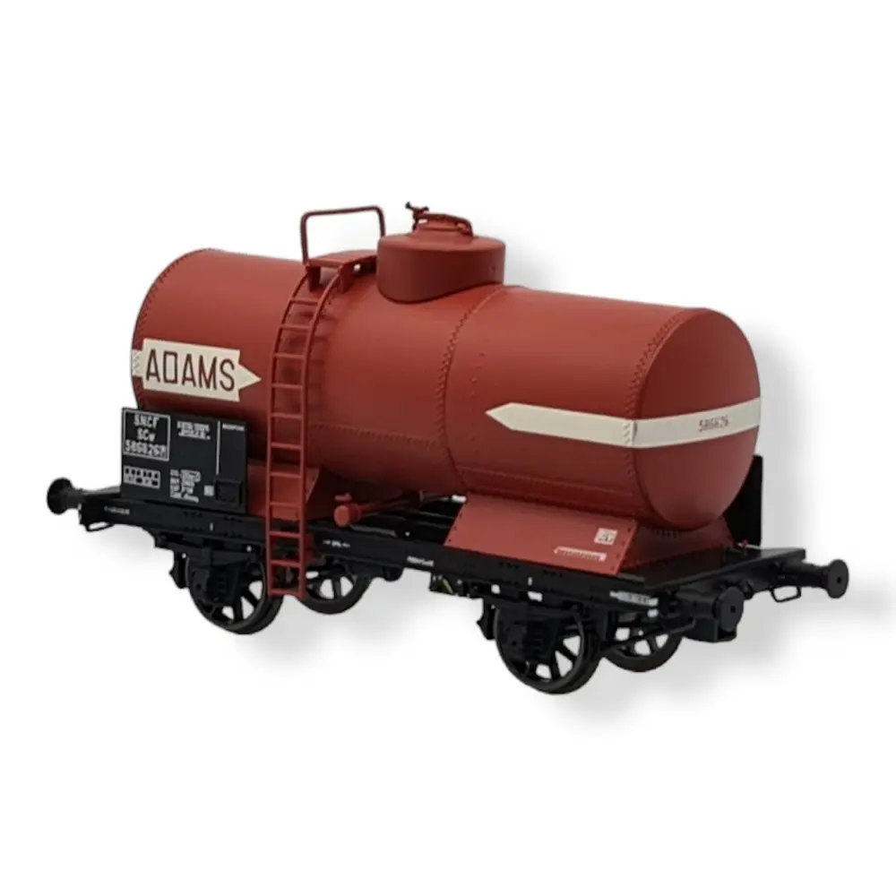 Wagon citerne OCEM 19 de la SNCF, livrée ADAMS - REE MODELES WB-708 - HO 1/87e