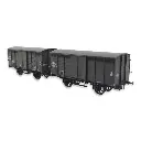 Set 2 Wagons primeurs ex-10T Type 2 & 3 REE Modèles WB745 - HO 1/87 - PLM - EP III