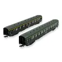 Coffret 2 Voitures DEV AO REE Modèles NW276 - N 1/160 - SNCF