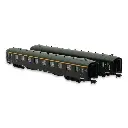 Set de 2 voitures voyageurs DEV AO - Ree Modèles NW-282 - N 1/160 - SNCF - Ep III - 2R