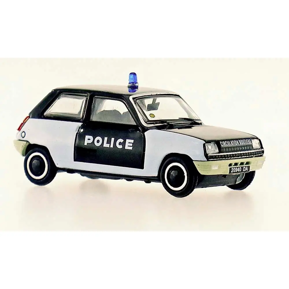 Voiture Renault R5 TL 1972 POLICE "Pie" REE MODELES CB 144 - HO 1/87