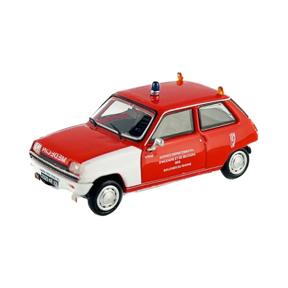 Voiture Renault R5 TL 1972 MEDECIN-POMPIER - REE MODELES CB 145 - HO 1/87