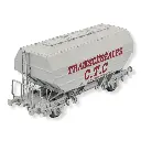 Wagon céréalier CTC gris gros logo - REE MODELES WB731 SNCF HO 1/87 - EP IV