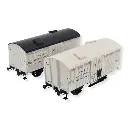 Set 2 Wagons Réfrigérants Ex-primeur Blanc REE MODELES WB766 - PLM - HO 1/87
