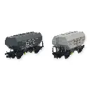 Coffret 2 wagons céréaliers - REE Modèles NW303 - N 1/160 - SNCF - EP III