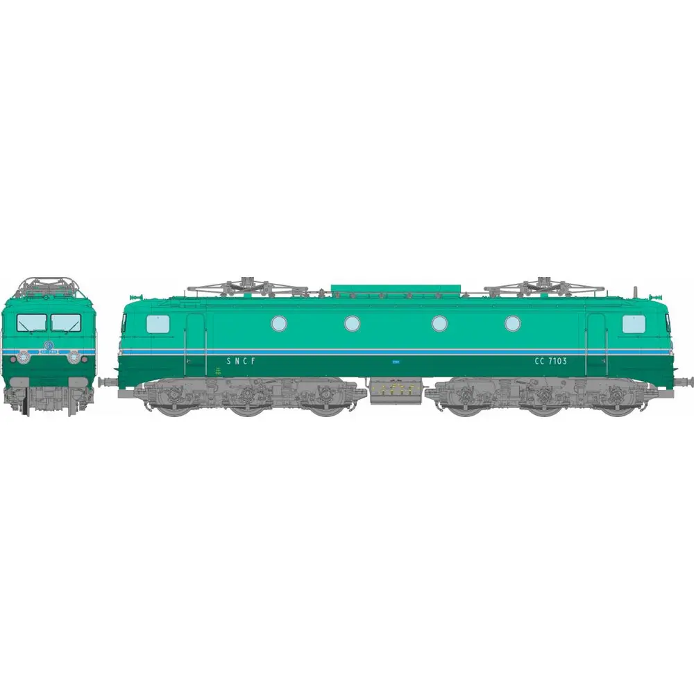 Locomotive électrique CC 7103 - Digitale sonore - REE Modèles JM006S - HO - SNCF - EP IV-V