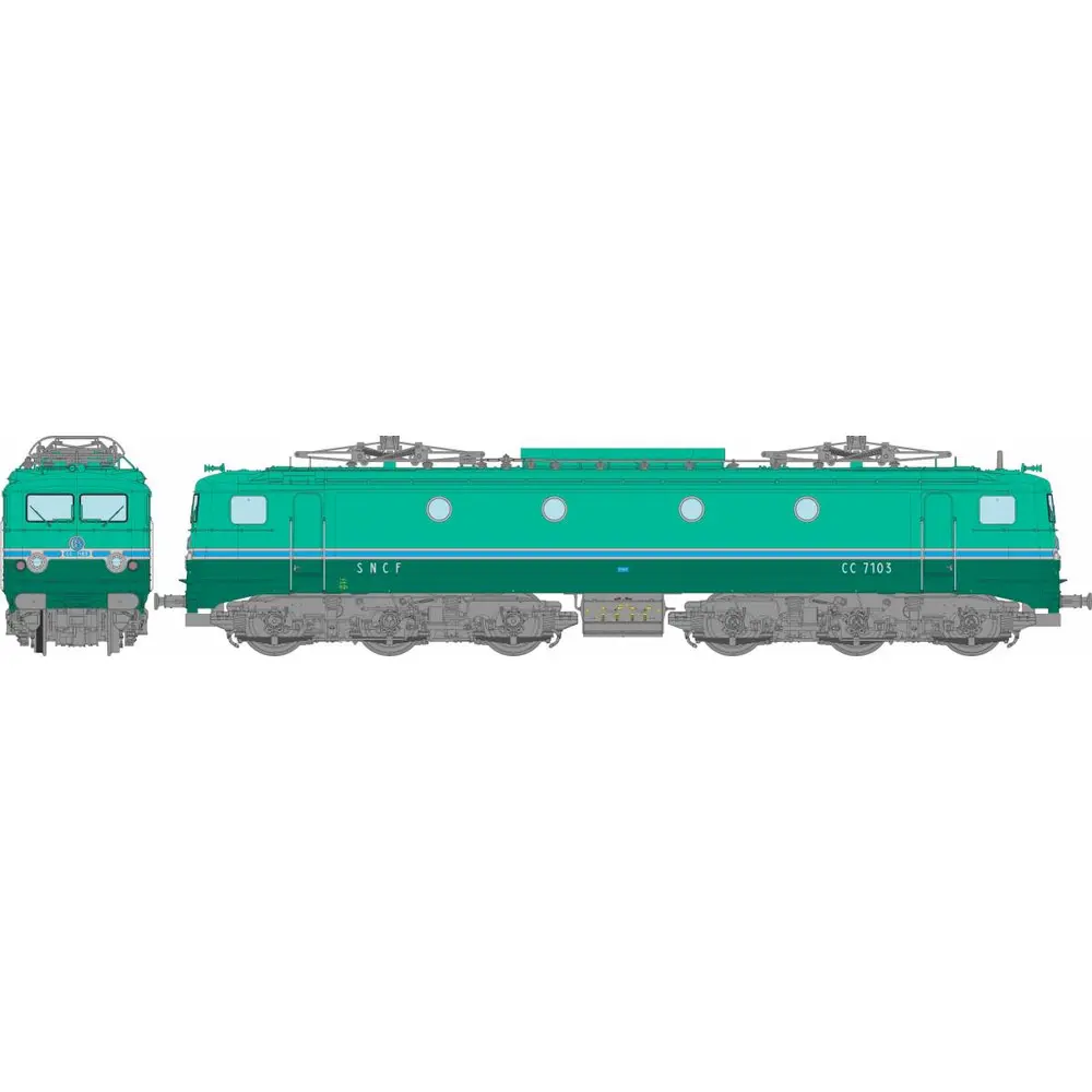 Locomotive électrique CC 7103 - Digitale sonore - REE Modèles JM006SAC - HO - SNCF - EP IV-V