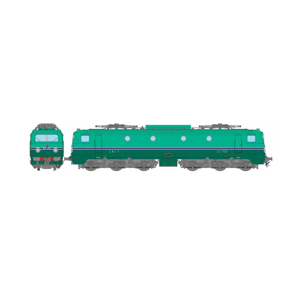 Locomotive électrique CC 7107 - Analogique - REE Modèles MB193 - HO - SNCF - EP III - IV