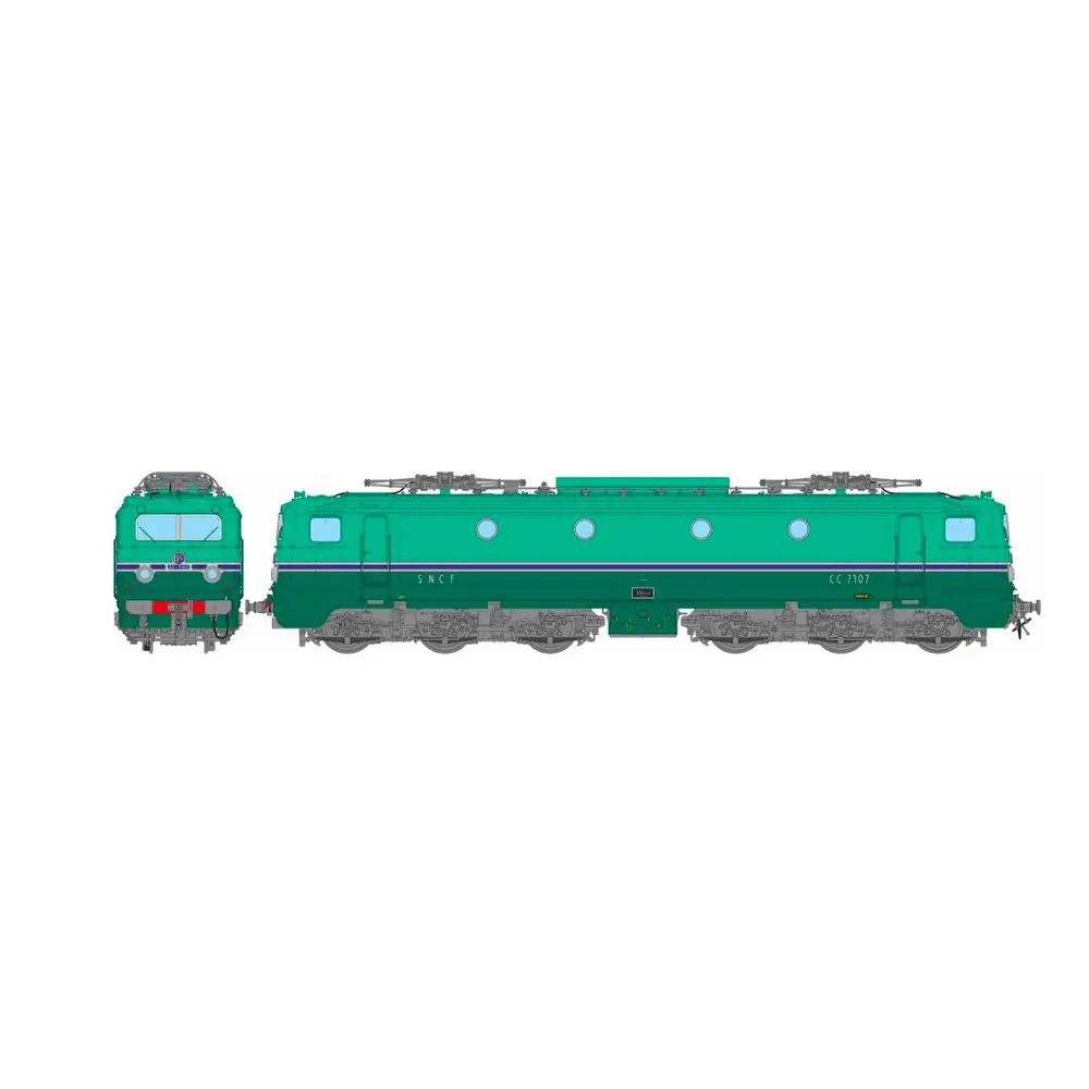 Locomotive électrique CC 7107 - ACC SON - REE Modèles MB193SAC - HO - SNCF - EP III - IV