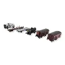 Set 6 wagons anciennes compagnies REE Modèles WB771 HO 1/87 - SNCF - EP II