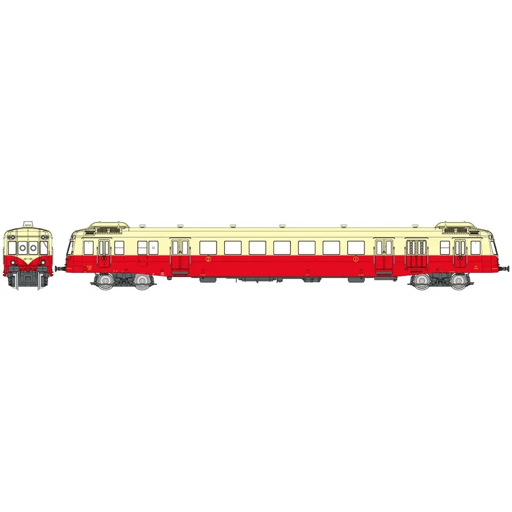 Autorail X-2434 - REE MODÈLES NW-253 - N 1/160 - SNCF - EP III - Analogique