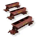 Set de 3 Wagons Trémies EX - REE MODÈLES NW-269 - N 1/160 - SNCF - EP V - DC