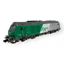 Locomotive Diesel BB 75446 - REE MODÈLES NW-293 - N 1/160 - SNCF - EP VI - Analogique - DC
