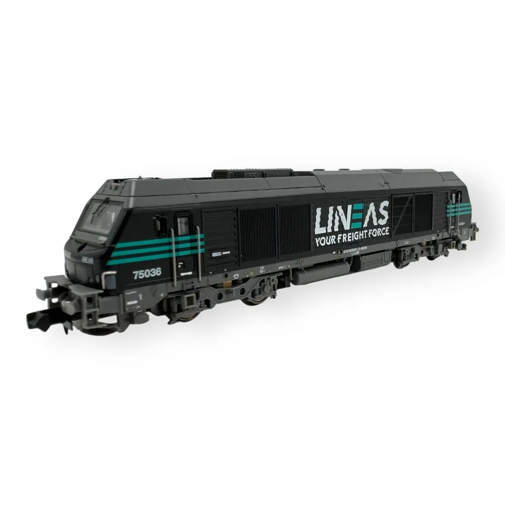 Locomotive Diesel BB 75036 - REE MODÈLES NW-294 - N 1/160 - SNCF - EP VI - Analogique - DC