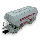 Wagon céréalier “Transcéréales Esmery-Caron” - Ree Modèles NW-318 - N 1/160 - SNCF - Ep IV - 2R