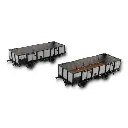 Wagons tombereau de la PLM en acier avec 4 portes, REE Modèles WB-812, HO 1/87e
