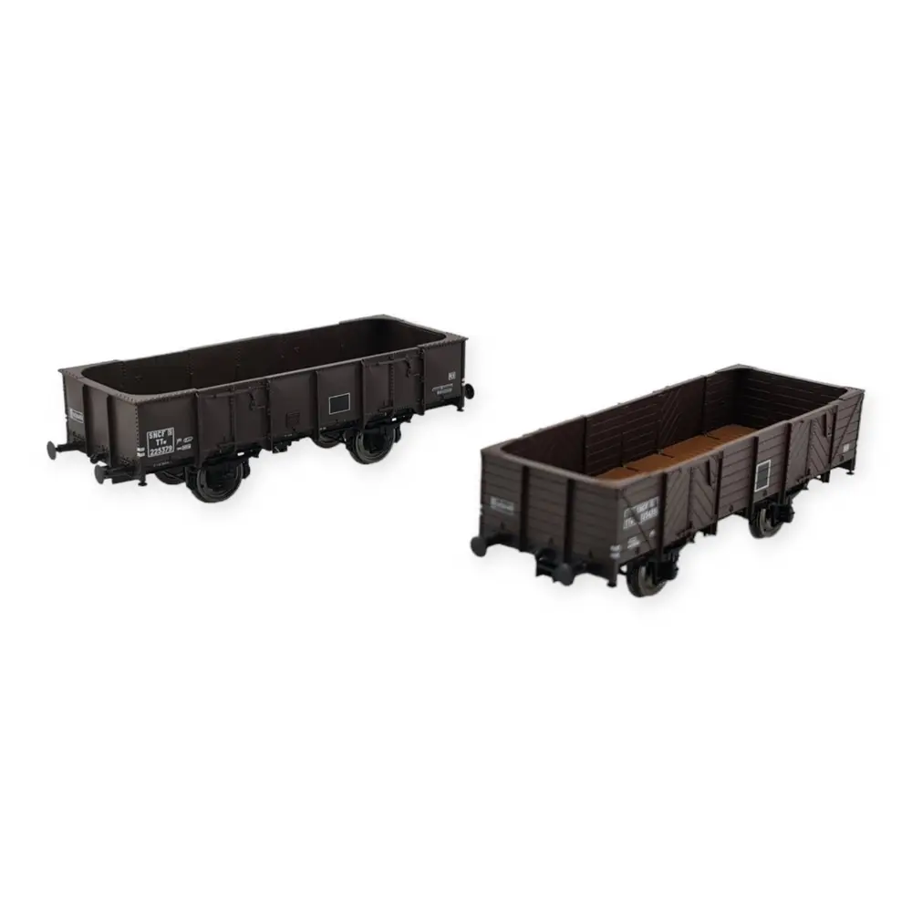 Wagons tombereau 4 portes ex-PLM, SNCF, REE Modèles WB-819, HO 1/87e