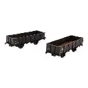 Wagons tombereau 4 portes ex-PLM, SNCF, REE Modèles WB-819, HO 1/87e