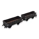 Pack 2 wagons tombereaux OCEM 19 REE Modèles WB832 - HO 1/87