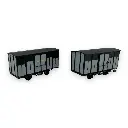Set 2 wagons couverts - Ree Modèles VM-026 - HOe/HOm 1/87 - CFD - Ep III - 2R